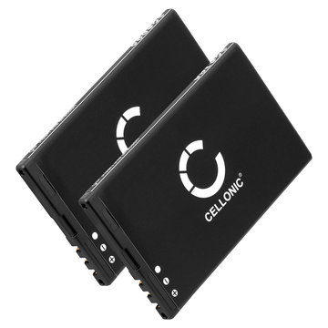 2x Batteria CELLONIC BL-4U per telefono Nokia 301 / 8800 / 6600 / 206 / 500 / C5-03 / Asha 201, 300, 311, 501, 503 Ricambio affidabile da 1000mAh per il tuo cellulare smartphone
