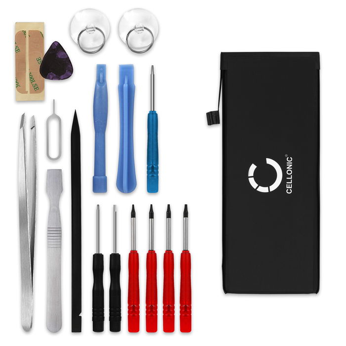 Apple iPhone SE 2 Akku + Werkzeug-Set 1850mAh Ersatzakku Batterie von CELLONIC