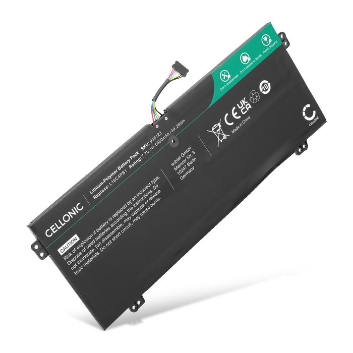 Akku für Lenovo YG 720-13IKB I7 16G 512G 10H 80X6006PAU Laptop, 7.68V Ersatzakku 6400mAh Batterie