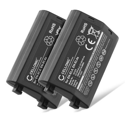2x Batteria EN-EL4,EN-EL4a per fotocamera Nikon F6, D3 D3X D3s, D2 D2Xs D2X D2Hs D2H Affidabile ricambio da 1800mAh, marca subtel