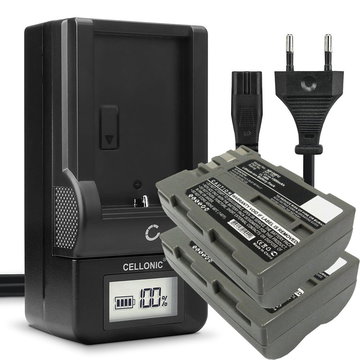 2x Batterie pour Fuji FinePix A205S, FinePix A205S Zoom, FinePix S5 Pro NP-150 (1500mAh, 7.4V) + Chargeur de CELLONIC