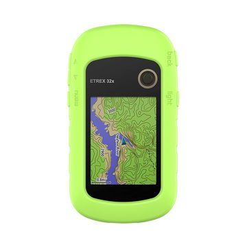 Coque Silicone vert pour GPS de vélo Garmin eTrex 10 eTrex 20 eTrex 20x eTrex 22x eTrex 30 eTrex 30x eTrex 32x - Cover Bumper de protection système de navigation vélo moto et autres sports