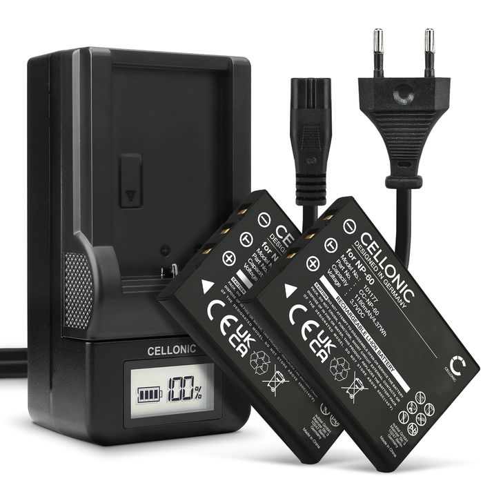 2x Samsung Digimax V700 Batterie + Chargeur 1180mAh de Cellonic