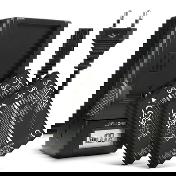 2x Batterie pour Maginon Traveler HD 10XI, DC-5300 DC-5390 DC-6300 Traveler DC-5300 HD 10X 1180mAh + Chargeur de CELLONIC