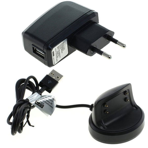 Samsung Gear Fit 2 (SM-R360) Ladegerät - Ladekabel & Netzteil Steckernetzteil von subtel