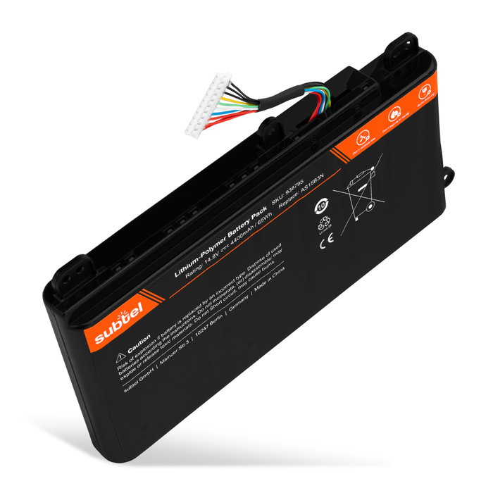 Acer Predator 17 G9-791-74WH Akku 4400mAh Ersatzakku Batterie von subtel