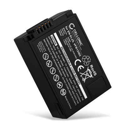 EN-EL25, VFB12502 Ersatz Akku für Nikon Z fc / Z 50 / Z 30 - Kamera Ersatzakku - Kameraakku 1280mAh, Batterie