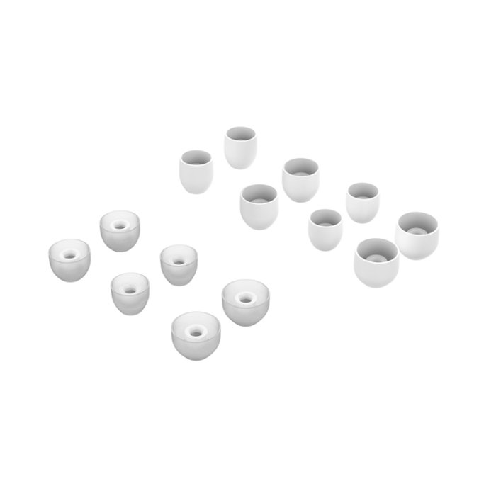 subtel Sony WF-1000XM3 Ear Tips - Replacement Earbud Tips for In-Ear Headphones - White Silicone Earphone Covers