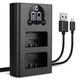 Caricabatterie Doppio + Cavo USB