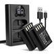 2x Batteria 1600mAh + Caricabatterie Doppio