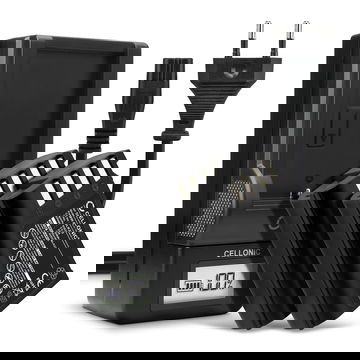 2x Batteria per Panasonic Lumix G9 GH5 II GH5S DC-GH5 II DC-GH6 DC-S5 II DC-S5 IIX DC-G9 II DMW-BLK22 (2250mAh, 7.4V) + Caricabatteria marca CELLONIC