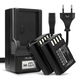 2x Batteria 2250mAh + Caricabatteria
