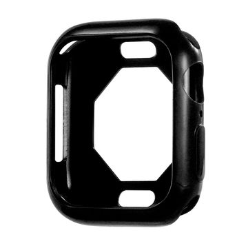 Protezione subtel in TPU per Apple Watch 7 - 45mm custodia assorbi-urti per smartwatch, nero, cover protettiva di bordi, ghiera, lunette e anse