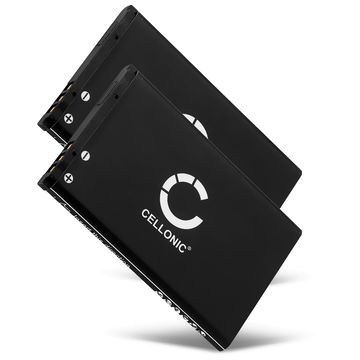 2x Batteria CELLONIC AK-C140 per telefono Texet TD-D109 / TM-B111 / TM-B210 / TM-B310 / TM-B312 / TM-B415 / TM-D105 / TM-D107 / TM-D108 / TM-D205 / Bea-fon S33 Ricambio affidabile da 900mAh per il tuo cellulare smartphone