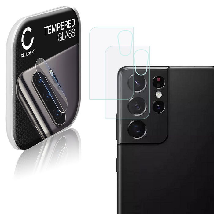2x Samsung Galaxy S21 Ultra (SM-G998) Protecteur d'écran 9H en verre trempé Film de protection en verre trempé de CELLONIC