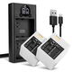 2x Akku 2000mAh+ Dual Ladegerät