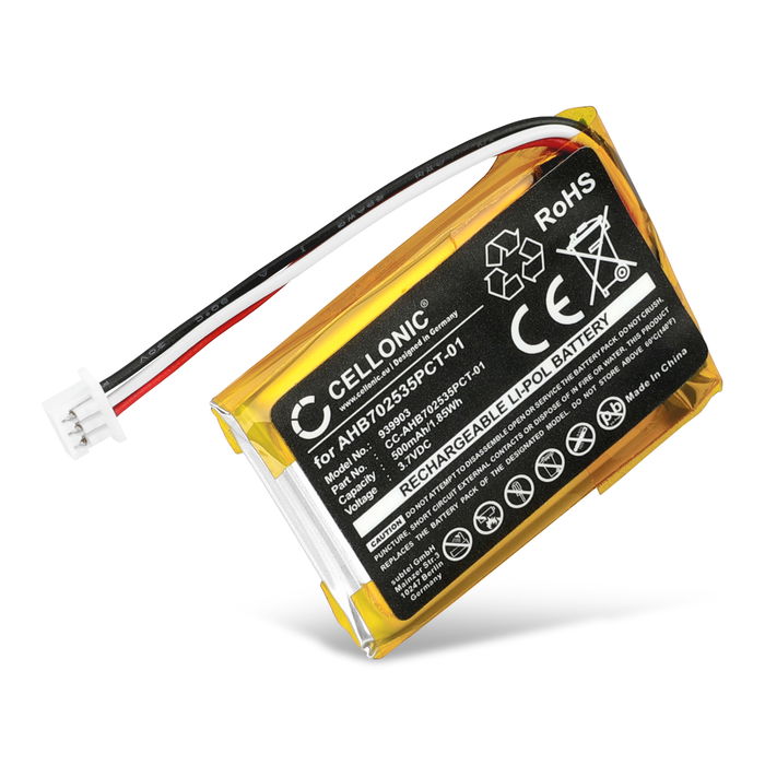 Sennheiser AHB702535PCT-01 Batterie 500mAh de CELLONIC