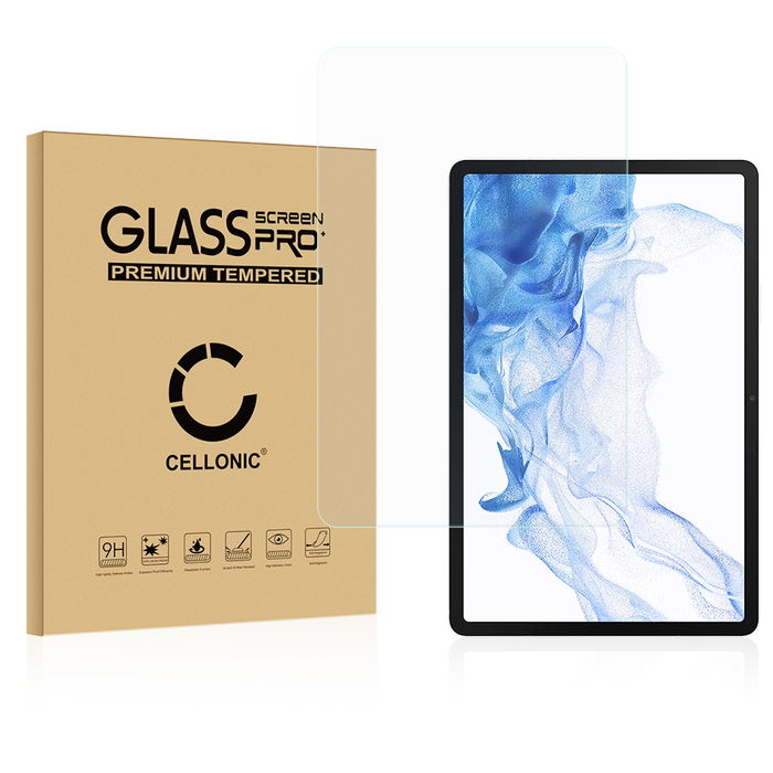 Samsung Galaxy Tab S8 X700N Protecteur d'écran 9H en verre trempé 2.5D de CELLONIC