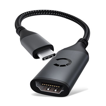 USB C Kabel für TV, Camera, DVD / Blu-ray Player, Gaming Console & Co. - HDMI > micro HDMI TV, DVD, Blu-Ray, Kamera, Monitor - 15cm USB C zu HDMI Standard (Type A) Verbindungskabel