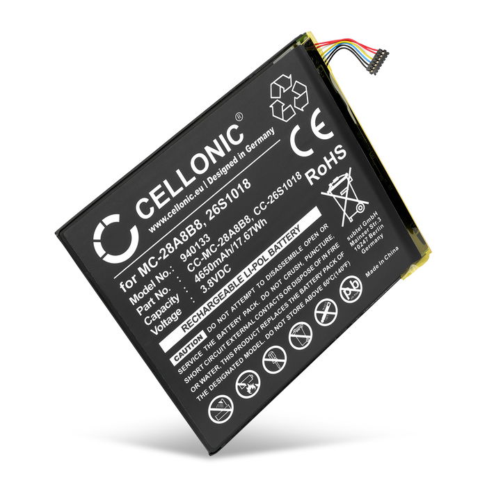 Amazon Kindle Fire HD 8 (6. Generation) PR53DC Akku 4650mAh Ersatzakku Batterie von CELLONIC