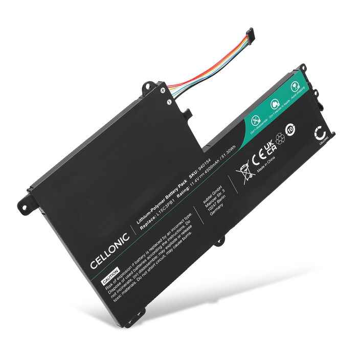 Battery for Lenovo IdeaPad 320S-15IKB, 15ISK, 500S-14ISK, 510S-14ISK, Yoga 500-14ISK, 15IBD 11.4v 4500mAh from CELLONIC