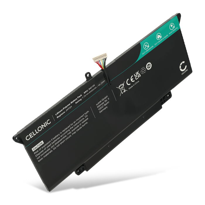 Akku für Dell Latitude 7410 2-in-1 Laptop, 7.6v Ersatzakku 6400mAh Batterie