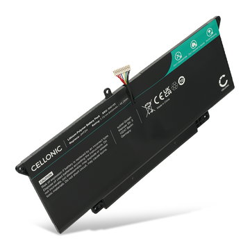 1x Batterie pour Dell Latitude 7410 2-in-1, 7310, 7000 2-in-1, 7410 14 Touchscreen 2 in 1, 7CXN6, 7CXN6, CQCQ, JHT2H 7.7V 6400mAh de CELLONIC