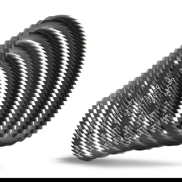 CELLONIC 8-Piece Step Up Ring Set – Lens Filter & Hood Stepping Up Adapter Ring Mount Adapter Kit 49-52mm, 52-55mm, 55-58mm, 58-62mm, 62-67mm, 67-72mm, 72-77mm, 77-82mm