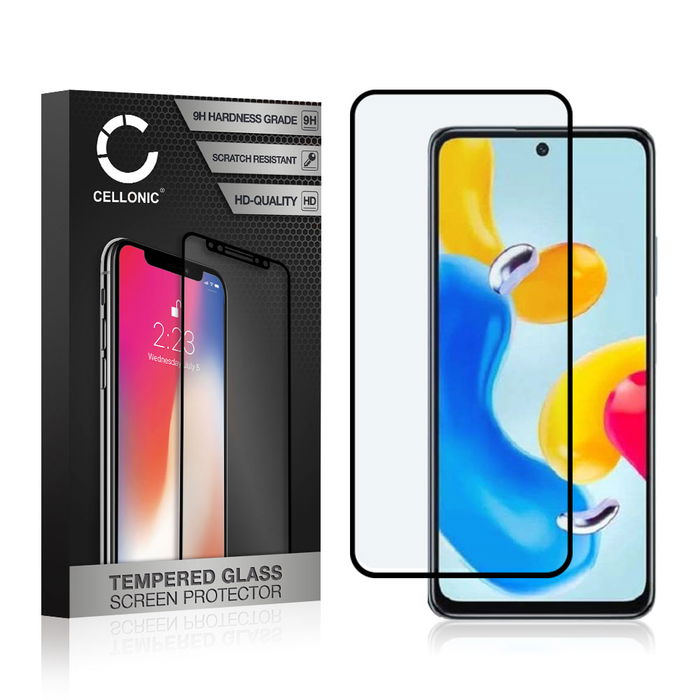 Xiaomi Redmi Note 11S Protecteur d'écran 9H en verre trempé 3D Case-friendly de CELLONIC