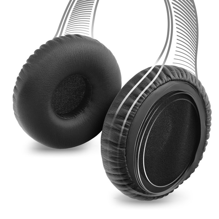 Kit di 2 cuscinetti di ricambio per apparecchi auricolari, cuffie headset JBL Synchros E40, E40BT, S400, T450 paraorecchie, earpads, sostituzione spugnette con comoda imbottitura