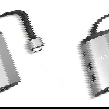 Multi HUB USB-C con 4 porte: 1x HDMI 4K@30hz, 1x USB-C, 2x USB-A (standard) Adattatore con connettore maschio USB Tipo C, 4 estensioni, velocità e alta definizione