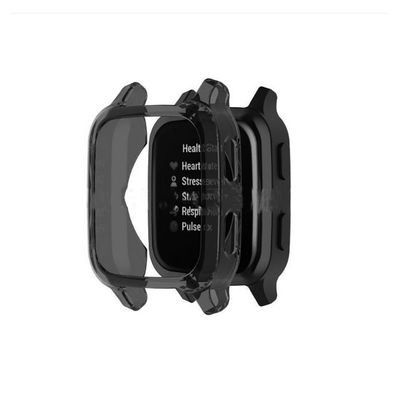 subtel Protection pour Garmin Venu Sq Music - coque couleur noir anti rayure pour la monture de votre montre connectée.