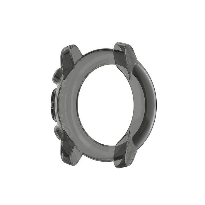 Protezione subtel in TPU per Amazfit Stratos 3 custodia assorbi-urti per smartwatch, nero, cover protettiva di bordi, ghiera, lunette e anse