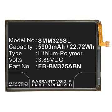 Batteria CELLONIC EB-BM325ABN per telefono Samsung Galaxy M32 (SM-M325) Ricambio affidabile da 5900mAh per il tuo cellulare smartphone