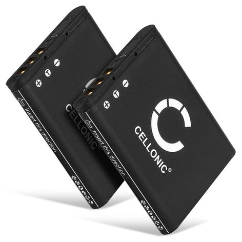 2x Batteria per Sanyo Xacti VPC-CA100, VPC-CA102, VPC-CG10 DB-L80 (740mAh, 3.7V) di CELLONIC