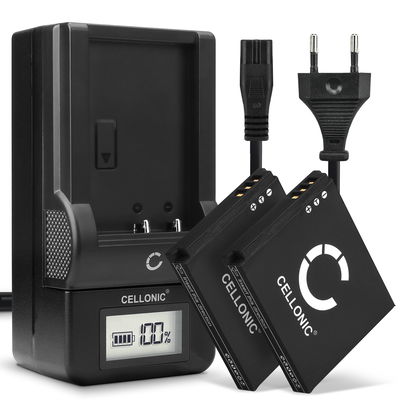 2x Ersatz Akku NB-4L + Ladegerät CB-2LV für Canon Legria Vixia Mini Digital IXUS 220 HS 60 70 75 80 IS 100 115 130 230 255 Elph 330 HS 300 100 SD750 SD1400 Kamera - 850mAh Ersatzakku Batterie, Ladekabel, Akkuladegerät