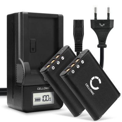 2x Ersatz Akku EN-EL11 + Ladegerät MH-64 für Nikon Coolpix S550 Coolpix S560 Kamera - 600mAh Ersatzakku Batterie, Ladekabel, Akkuladegerät