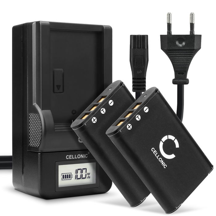 2x Batteria di ricambio per Nikon Coolpix S560 batteria 600mAh + Caricabatteria efficiente e durata per la tua fotocamera e videocamera