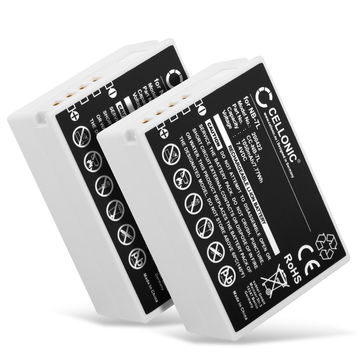 2x Akku für Canon PowerShot G12, PowerShot G11, PowerShot G10, PowerShot SX30 IS NB-7L (1050mAh, 7.4V) von CELLONIC