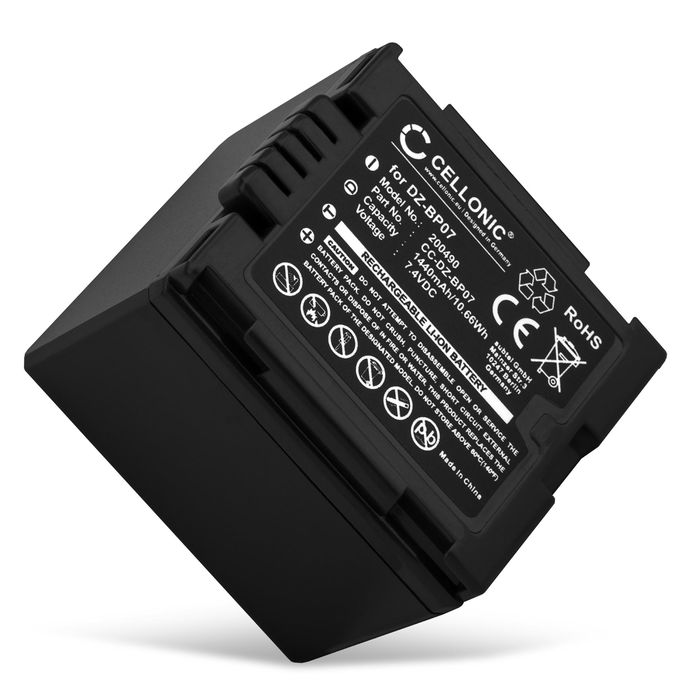Akku für Panasonic CGA-DU14 Kamera, Ersatzakku 1440mAh Batterie