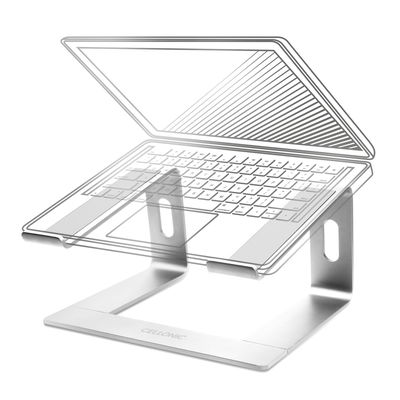 CELLONIC Support universel pour notebooks, laptops et ultrabooks - Tablette surélevée ergonomique réglable et refroidissante en aluminium léger de 26 cm