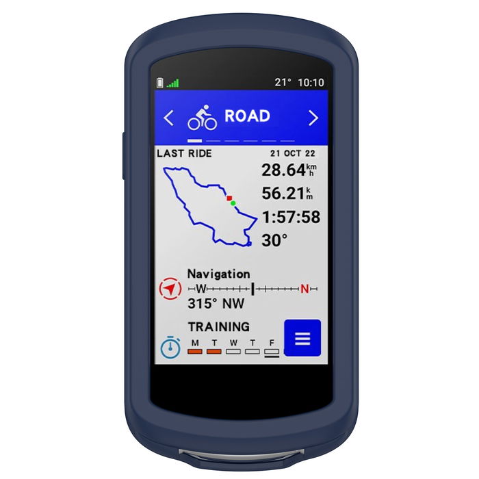 Garmin Edge 1040 Coque Silicone Bleu pour système de navigation portable