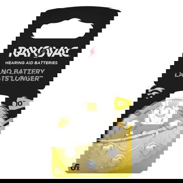Rayovac 4610 (PR70 / 10) Hörgerätebatterien – x6