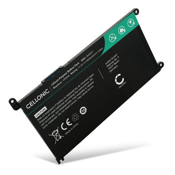 1x Batteria per portatile Dell Vostro 5490, 5590, 5481, 5581, Inspiron 5593, 15 5593, 5590, 5491, 5584, 15 5590, 5485, YRDD6, 1VX1H, P90F ricambio per laptop 3600mAh 11.4V 