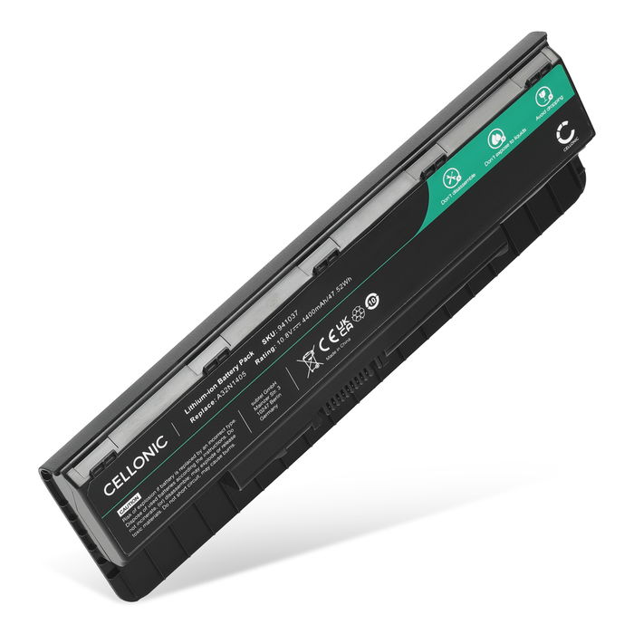 ASUS N551VW Akku 4400mAh Ersatzakku Batterie von subtel