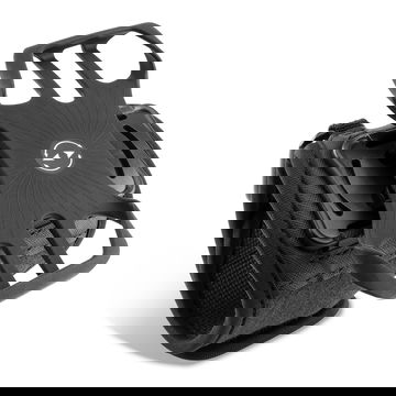 Running Phone Holder Armband for Detachable Quick Mount 360° Rotating Sports Wrist Fore-Arm Strap w/ Pocket - Black