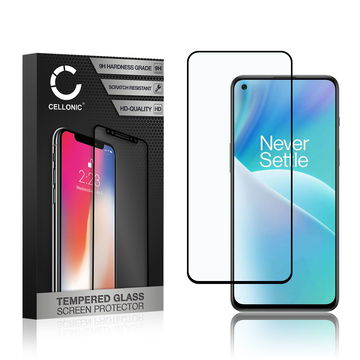 Vetro temperato CELLONIC per OnePlus Nord 2T, screen protector (3D Case-friendly 9H 0,33mm Full Glue) nero Pellicola salva schermo per telefono cellulare smartphone