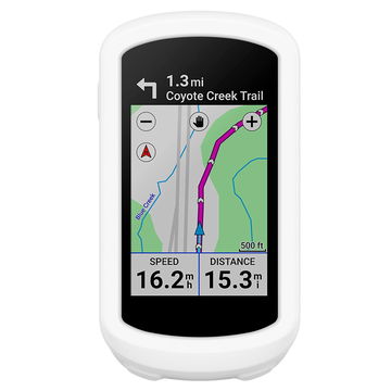 Coque Silicone blanc pour GPS de vélo Garmin Edge Explore 2 - Cover Bumper de protection système de navigation vélo moto et autres sports