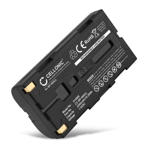 Akku für AVIO R300SR, NEC Thermo Gear G30, R300SR BP-900UL, T2UR18650F-5928 (2200mAh, 7.4V) von CELLONIC