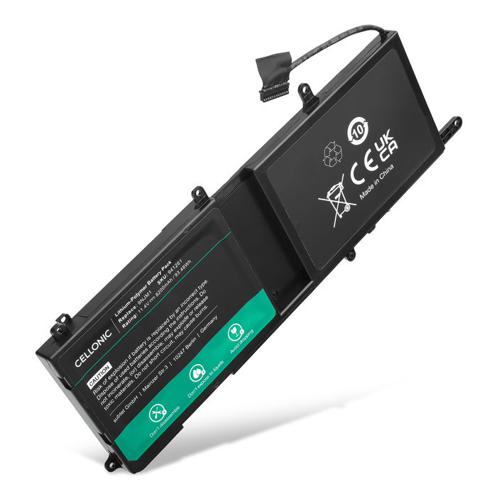 1x Dell Alienware 17 R5 (i7 and lower) Akku 8200mAh Ersatzakku Batterie von Cellonic